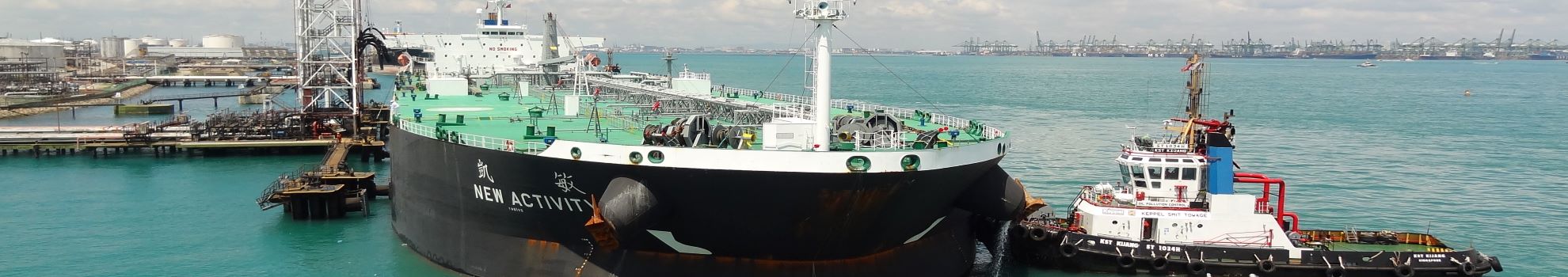 Oil tanker and Tug boat